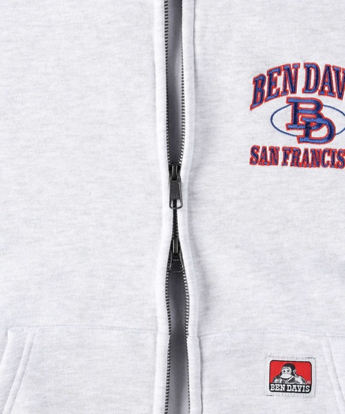 BEN DAVIS（ベンデイビス）の「【BEN DAVIS】ジップフーディー（パーカー・メンズ・グリーン/ブラック/ライトグレー・XL/M/L）」の8枚目の写真