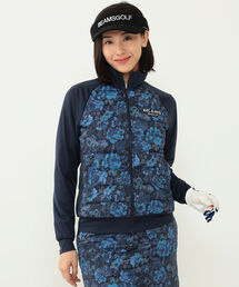 BEAMS GOLF（ビームスゴルフ）の「〈WOMEN〉BEAMS GOLF PURPLE LABEL / フラワー柄 ダウンブルゾン（ブルゾン）」