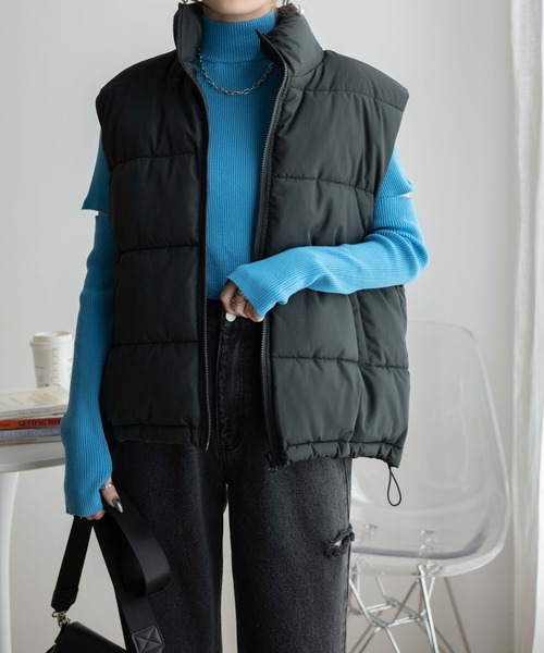 WEGO（ウィゴー）の「WEGO/ハイネックアームウォーマーニット（ニット/セーター・レディース・ホワイト/ブラック/ピンク/ブルー・FREE）」の22枚目の写真