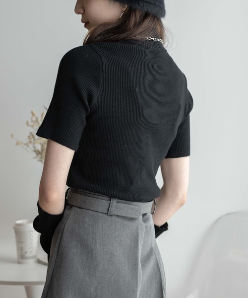 WEGO（ウィゴー）の「WEGO/ハイネックアームウォーマーニット（ニット/セーター・レディース・ホワイト/ブラック/ピンク/ブルー・FREE）」の17枚目の写真