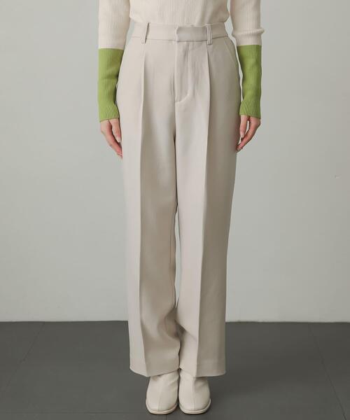 SENSE OF PLACE by URBAN RESEARCH（センスオブプレイスバイアーバンリサーチ）の「ウールライクワイドストレートパンツ（スラックス・レディース・アイボリー/グリーン/ブラウン/ベージュ系その他/チャコールグレー・SMALL/MEDIUM/X-SMALL/LARGE/TALL）」の15枚目の写真