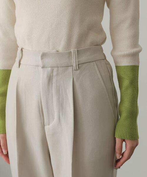 SENSE OF PLACE by URBAN RESEARCH（センスオブプレイスバイアーバンリサーチ）の「ウールライクワイドストレートパンツ（スラックス・レディース・アイボリー/グリーン/ブラウン/ベージュ系その他/チャコールグレー・SMALL/MEDIUM/X-SMALL/LARGE/TALL）」の18枚目の写真