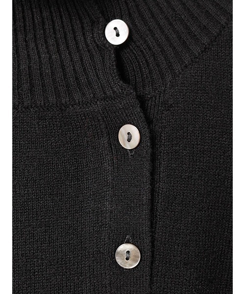 mizuiroind（ミズイロインド）の「ハイネックボタンディテールプル