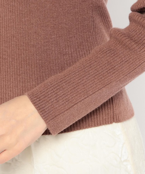 MISCH MASCH（ミッシュマッシュ）の「フリルカシュクール風ニット（ニット/セーター・レディース・ホワイト/ブラック/ブラウン系その他・MEDIUM）」の8枚目の写真