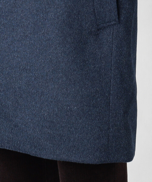 COMME CA MEN（コムサメン）の「アンゴラ×ウールビーバー仕上げ　シングルチェスターフィールドコート（チェスターコート・メンズ・ネイビー/ブラック・S/L/M）」の13枚目の写真