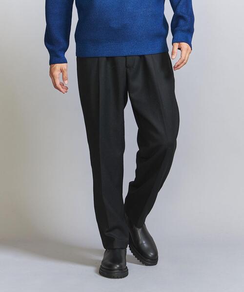 Thingless（シングレス）の「＜Thingless＞ WIDE 1PLEATS PANTS/パンツ（スラックス・メンズ・ダークブラウン/ブラック・S/M/L）」の3枚目の写真