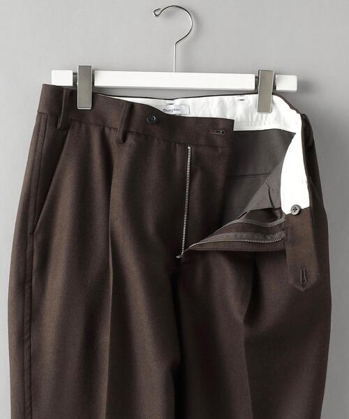 Thingless（シングレス）の「＜Thingless＞ WIDE 1PLEATS PANTS/パンツ（スラックス・メンズ・ダークブラウン/ブラック・S/M/L）」の4枚目の写真