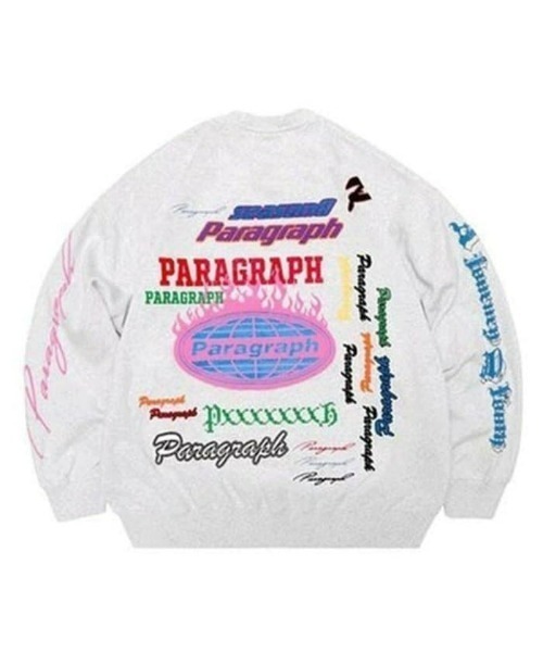 Paragraph(パラグラフ)の「A'GEM/9 × .kom『paragraph/パラグラフ』ファイアーロゴ スウェット(スウェット・メンズ・ライトグレー/チャコールグレー・FREE)」の6枚目の写真