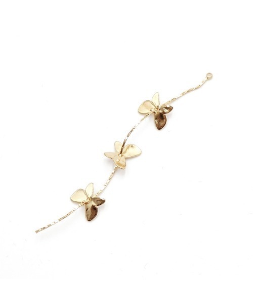 flower（フラワー）の「フローイングパピヨンピアス（ピアス（片耳用）・レディース・ゴールド・FREE）」の8枚目の写真