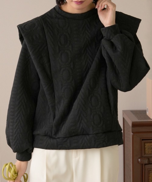 IAMUSE（アイアミューズ）の「デザインキルティングトップス S0813【IAMUSE】（その他トップス・レディース・ブラック・FREE）」の13枚目の写真