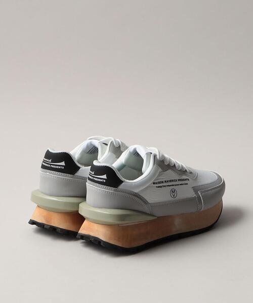 メゾンマーベリックプレゼンツ　シルバースニーカー22.5センチ Easy Strap Track Sneakers - Silver – MAISON MAVERICK PRESENTS
