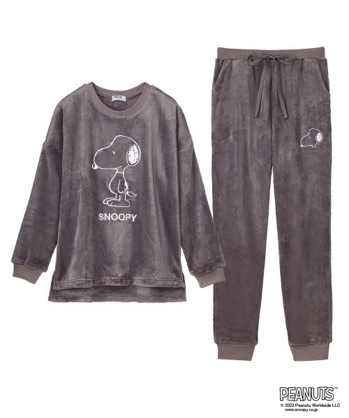 aimerfeel(エメフィール)の「【冬ルーム非表示】PEANUTS スヌーピー フリース 上下セット(ルームウェア/パジャマ)」 - WEAR