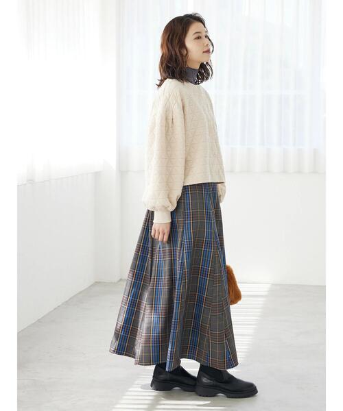 RAY CASSIN FAVORI(レイカズンフェバリ)の「・RAY CASSIN キルトカーディガン*(カーディガン/ボレロ・レディース・アイボリー/カーキ/ブラック・FREE)」の7枚目の写真