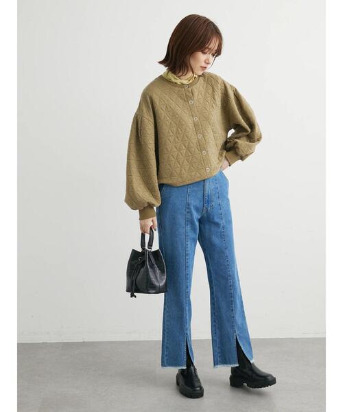 RAY CASSIN FAVORI(レイカズンフェバリ)の「・RAY CASSIN キルトカーディガン*(カーディガン/ボレロ・レディース・アイボリー/カーキ/ブラック・FREE)」の14枚目の写真