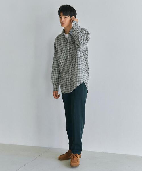 green label relaxing（グリーンレーベルリラクシング）の「FINE BASIC アメリカンチェック ビッグ ボタンダウンシャツ（シャツ/ブラウス・メンズ・ナチュラル/コバルトブルー/ネイビー・M/L/XL/S）」の4枚目の写真
