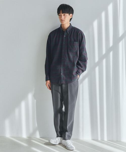 green label relaxing（グリーンレーベルリラクシング）の「FINE BASIC アメリカンチェック ビッグ ボタンダウンシャツ（シャツ/ブラウス・メンズ・ナチュラル/コバルトブルー/ネイビー・M/L/XL/S）」の6枚目の写真