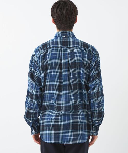 green label relaxing（グリーンレーベルリラクシング）の「FINE BASIC アメリカンチェック ビッグ ボタンダウンシャツ（シャツ/ブラウス・メンズ・ナチュラル/コバルトブルー/ネイビー・M/L/XL/S）」の10枚目の写真