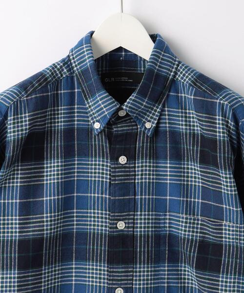 green label relaxing（グリーンレーベルリラクシング）の「FINE BASIC アメリカンチェック ビッグ ボタンダウンシャツ（シャツ/ブラウス・メンズ・ナチュラル/コバルトブルー/ネイビー・M/L/XL/S）」の14枚目の写真