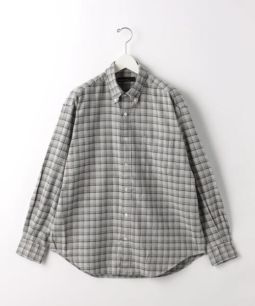 green label relaxing（グリーンレーベルリラクシング）の「FINE BASIC アメリカンチェック ビッグ ボタンダウンシャツ（シャツ/ブラウス・メンズ・ナチュラル/コバルトブルー/ネイビー・M/L/XL/S）」の19枚目の写真