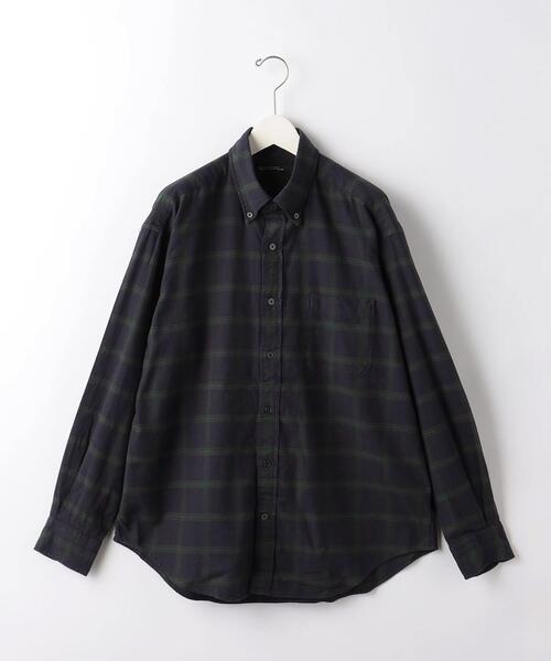 green label relaxing（グリーンレーベルリラクシング）の「FINE BASIC アメリカンチェック ビッグ ボタンダウンシャツ（シャツ/ブラウス・メンズ・ナチュラル/コバルトブルー/ネイビー・M/L/XL/S）」の21枚目の写真