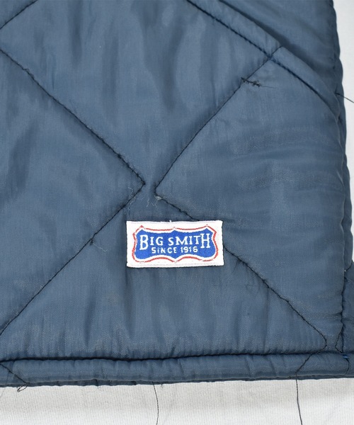 VINTAGE（ヴィンテージ）の「【ヴィンテージ古着】70s BIG SMITH / ビッグスミス 中綿入り キルティング ジップアップジャケット（ブルゾン・メンズ・ネイビー・LARGE）」の4枚目の写真