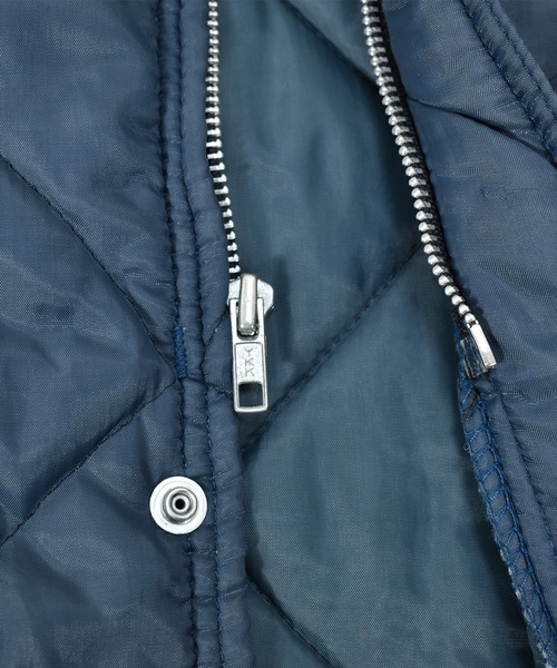 VINTAGE（ヴィンテージ）の「【ヴィンテージ古着】70s BIG SMITH / ビッグスミス 中綿入り キルティング ジップアップジャケット（ブルゾン・メンズ・ネイビー・LARGE）」の2枚目の写真