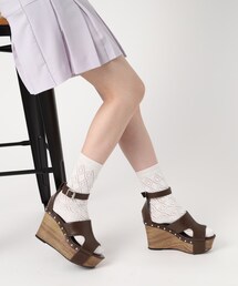 厚底ウェッジサンダル