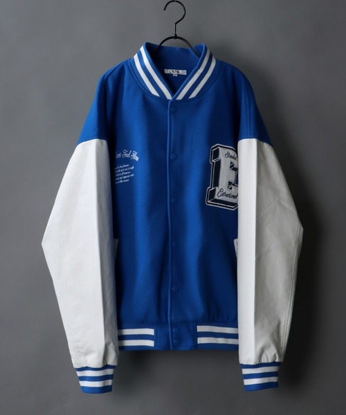 SITRY（シトリー）の「rib line oversize patch Stadium Jacket/リブライン オーバーサイズ ワッペン スタジアムジャケット/スタジャン（スタジャン・メンズ・グリーン/ブラック系その他/ブルー/ブラック・M/L/LL）」の17枚目の写真