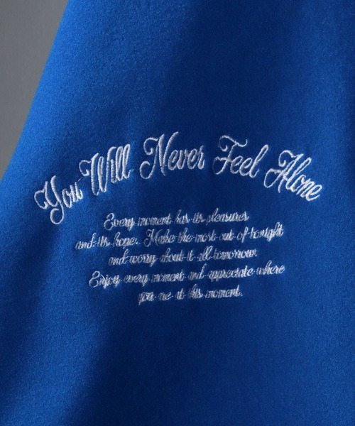 SITRY（シトリー）の「rib line oversize patch Stadium Jacket/リブライン オーバーサイズ ワッペン スタジアムジャケット/スタジャン（スタジャン・メンズ・グリーン/ブラック系その他/ブルー/ブラック・M/L/LL）」の18枚目の写真