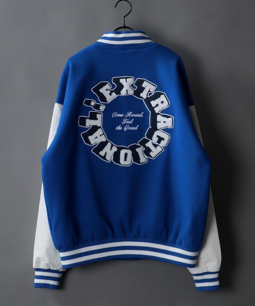 SITRY（シトリー）の「rib line oversize patch Stadium Jacket/リブライン オーバーサイズ ワッペン スタジアムジャケット/スタジャン（スタジャン・メンズ・グリーン/ブラック系その他/ブルー/ブラック・M/L/LL）」の21枚目の写真