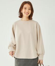 green label relaxing | ラウンドテール メルトン クルーネック プルオーバー カットソー(Tシャツ/カットソー)