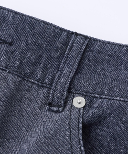 MILKFED.(ミルクフェド)の「PATCHWORK DENIM MINI SKIRT(デニムスカート・レディース・ブラック/ライトインディゴブルー・ONE SIZE)」の7枚目の写真