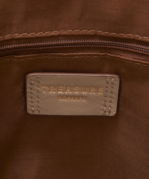 TREASURE TOPKAPI(トレジャートプカピ)の「【TREASURE TOPKAPI】 スタイリッシュ スクエアトート(トートバッグ・レディース・ブラック/グレイッシュベージュ・FREE)」の8枚目の写真
