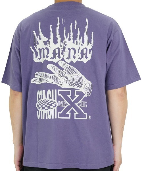 MANASTASH（マナスタッシュ）の「MANASTASH/マナスタッシュ/CiTee X（Tシャツ/カットソー・メンズ・パープル/ホワイト/ブラック・MEDIUM/LARGE/X-LARGE/XX-LARGE）」の9枚目の写真