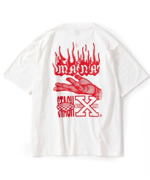 MANASTASH（マナスタッシュ）の「MANASTASH/マナスタッシュ/CiTee X（Tシャツ/カットソー・メンズ・パープル/ホワイト/ブラック・MEDIUM/LARGE/X-LARGE/XX-LARGE）」の19枚目の写真