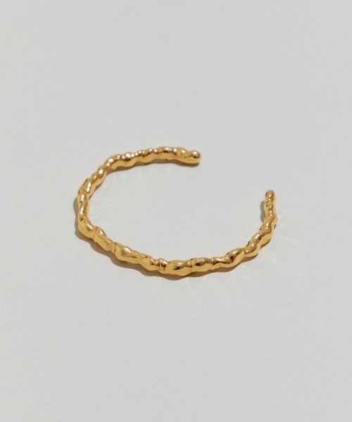 LAPUIS（ラピュイ）の「LAPUIS(ラピュイ)Flowバングル（バングル/リストバンド・レディース・シルバー/ゴールド・FREE）」の6枚目の写真