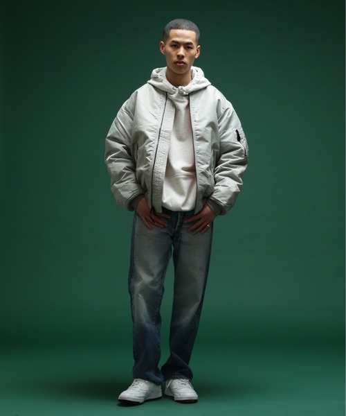 AVIREX（アヴィレックス）の「MA-1 COMMERCIAL / MA-1 コマーシャル / フライトジャケット / AVIREX / アヴィレックス（MA-1・メンズ・シルバー/エンジ/セージグリーン/タン/ブラック・L/XL/2XL/3XL/M）」の15枚目の写真