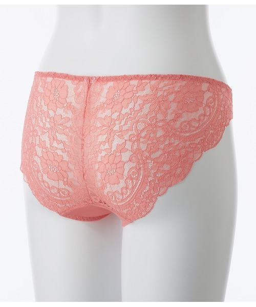 PEACH JOHN（ピーチジョン）の「【総レースで洋服にラインが響きにくい】ま～るく盛れる着やせショーツ（ショーツ・レディース・ホワイト/ブラック/ピンク/ラベンダー/ボルドー/コーラル/グリーン/ベージュ/ネイビー/レッド/ブラウン/ライラック/ブルー・MEDIUM/SMALL/LARGE）」の16枚目の写真