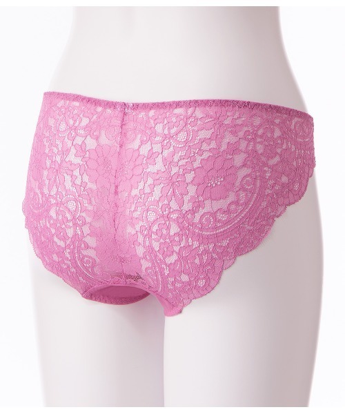 総レースで洋服にラインが響きにくい】ま～るく盛れる着やせショーツ