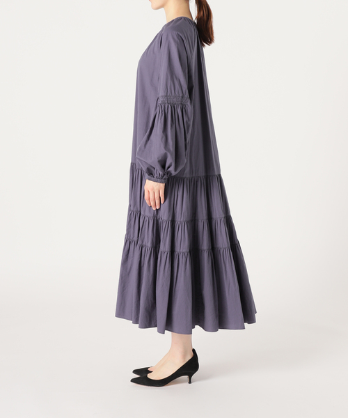 IENA（イエナ）の「コットンティアードドレス（ワンピース・レディース・グリーン/ネイビー・36/38）」の16枚目の写真