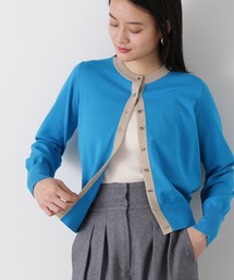 ◆ゴールドボタンバイカラーカーディガン