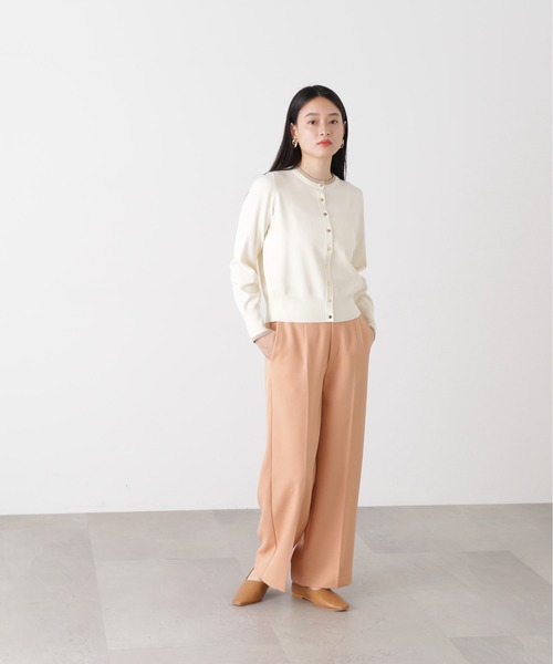 N.（N. Natural Beauty Basic）（エヌエヌナチュラルビューティーベーシック）の「◆ゴールドボタンバイカラーカーディガン（カーディガン/ボレロ・レディース・ネイビー/オフホワイト/ピンク/ブルー・MEDIUM）」の18枚目の写真