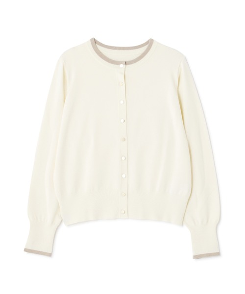 N.（N. Natural Beauty Basic）（エヌエヌナチュラルビューティーベーシック）の「◆ゴールドボタンバイカラーカーディガン（カーディガン/ボレロ・レディース・ネイビー/オフホワイト/ピンク/ブルー・MEDIUM）」の22枚目の写真