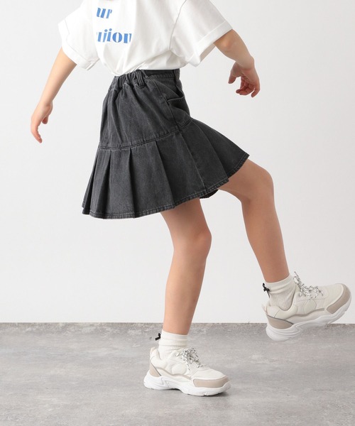 GLOBAL WORK（グローバルワーク）の「インナーツキデニムプリーツ/183986（デニムスカート・キッズ・ブルー系その他2/ブラック/ブルー系その他5・120cm/110cm/130cm/100cm/150cm/160cm/140cm）」の16枚目の写真