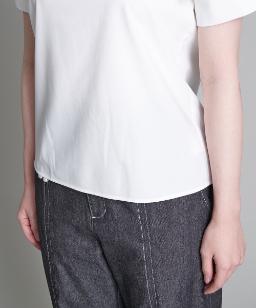 A de a.v.v（アードアー・ヴェ・ヴェ）の「フリルスリーブリボンブラウス（シャツ/ブラウス・レディース・ホワイト/ミント/ブラック・SMALL/MEDIUM/36/38）」の14枚目の写真