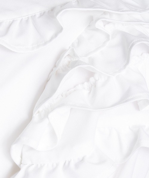 A de a.v.v（アードアー・ヴェ・ヴェ）の「フリルスリーブリボンブラウス（シャツ/ブラウス・レディース・ホワイト/ミント/ブラック・SMALL/MEDIUM/36/38）」の15枚目の写真