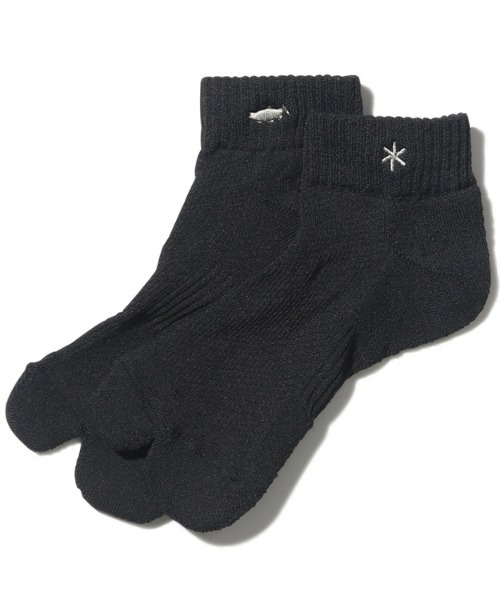 Snow Peak(スノーピーク)の「Washi Hybrid Socks Short(ソックス/靴下・メンズ・ブラック/マスタード・SMALL/MEDIUM/LARGE)」の1枚目の写真