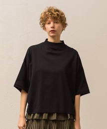 オーバーサイズモックネックTシャツ