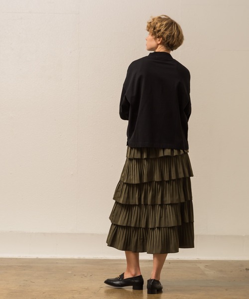 ALLUMER（アリュメール）の「オーバーサイズモックネックTシャツ（Tシャツ/カットソー・レディース・ホワイト/ピンク/サックスブルー/ブラック・1）」の18枚目の写真