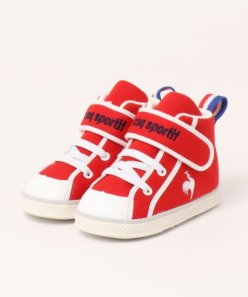 le coq sportif（ルコックスポルティフ）の「le coq sportif ルコックスポルティフ LCS SAMREMO CV 3【日本製】ベビーシューズ(LCSサンレモCV3)（スニーカー・キッズ・ネイビー/オレンジ/レッド・13.0cm/14.0cm/15.0cm/14.5cm/15.5cm/13.5cm）」の2枚目の写真